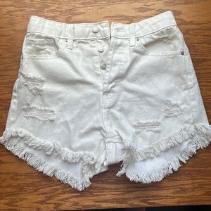 White jean shorts. Wild Fable size 2